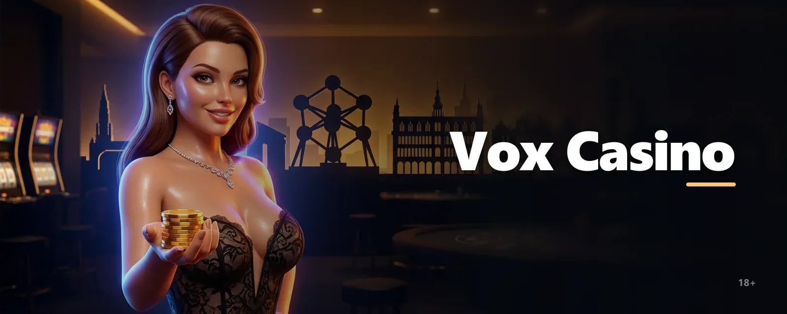 Vox Casino startpagina met spellen